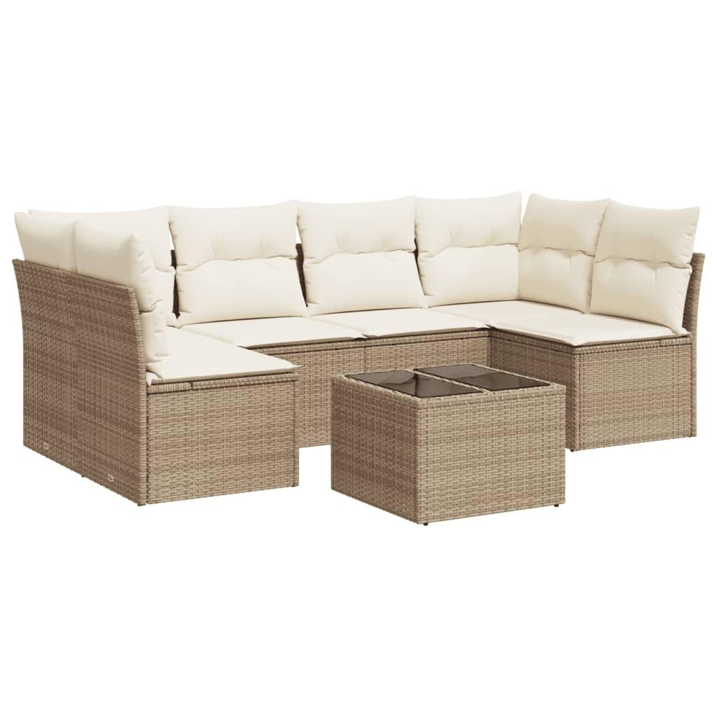 VidaXL Garten sofagarnitur poly-rattan