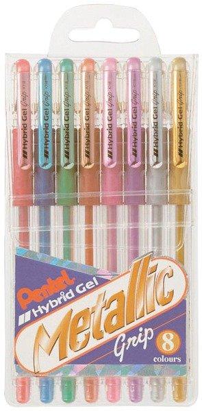 Pentel PENTEL Hybrid Gel Grip 0,8mm 8 Farben