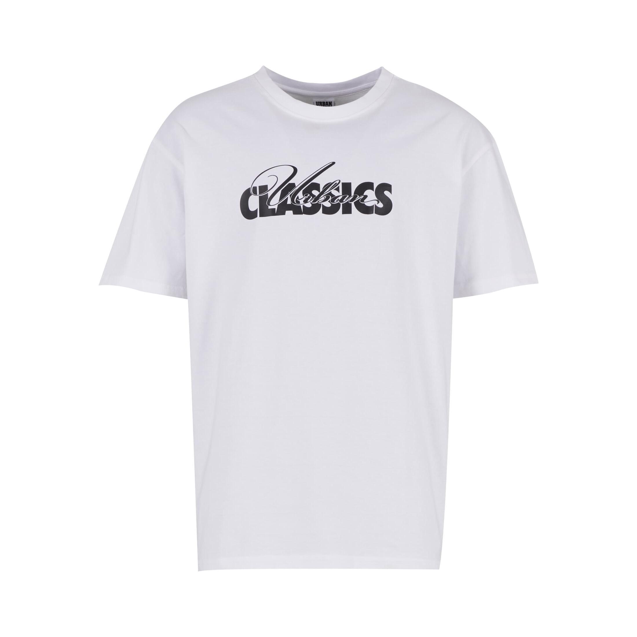 URBAN CLASSICS Oversized Cursive Bold Logo Heavy T-Shirt