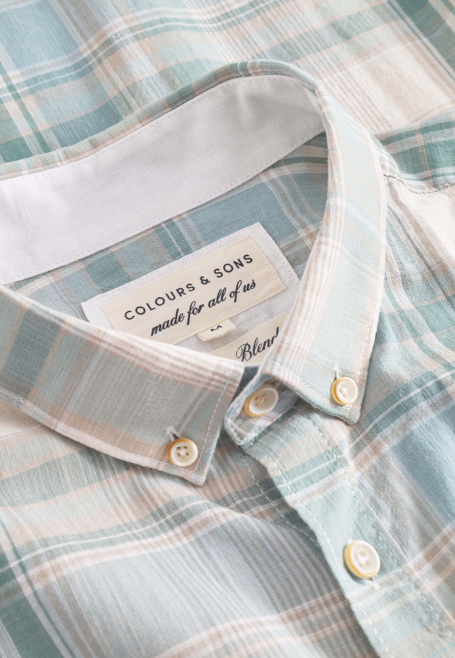 Colours & Sons Langarmhemd Kariert