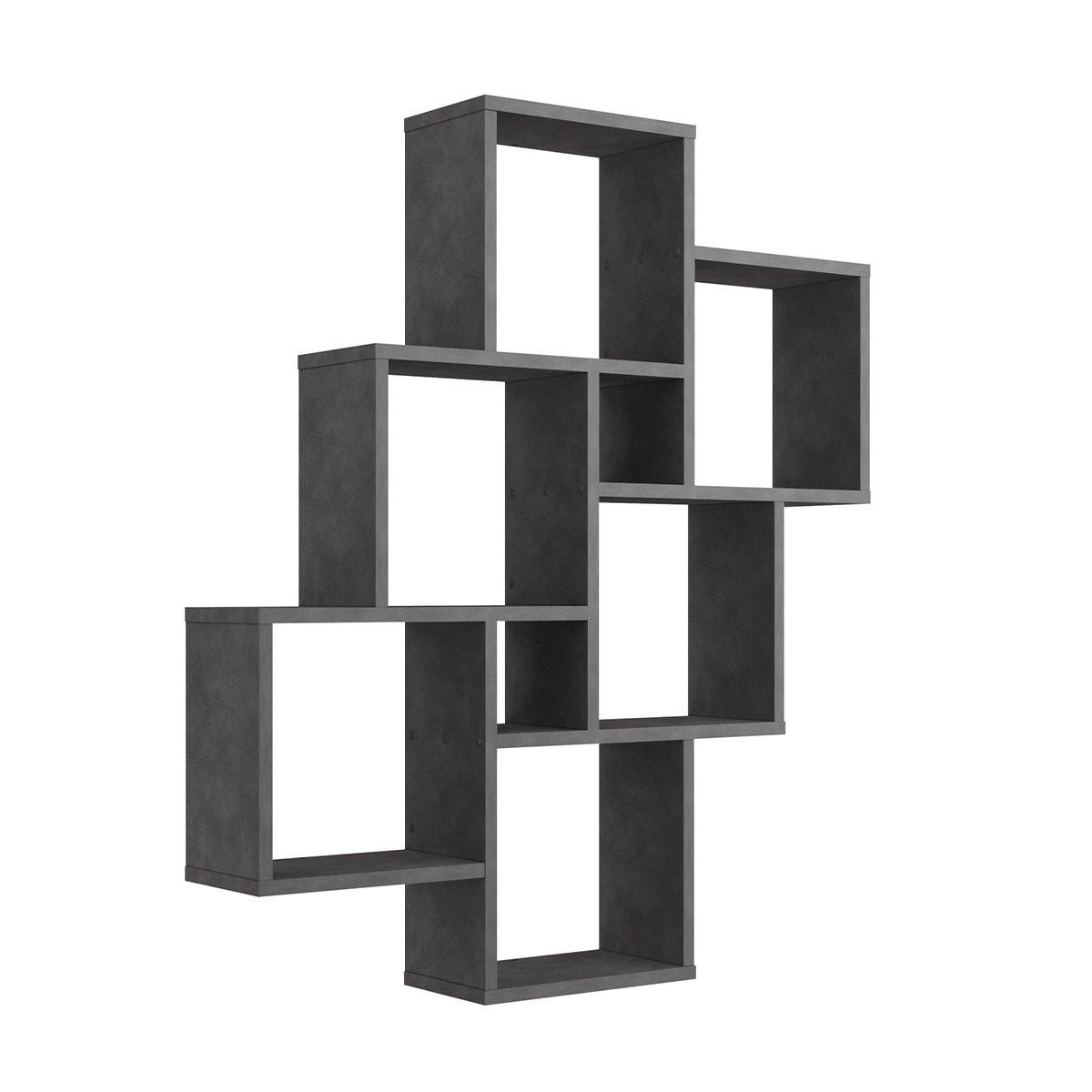 Calicosy Schwebendes Wandregal mit 8 Fächern - Laurio