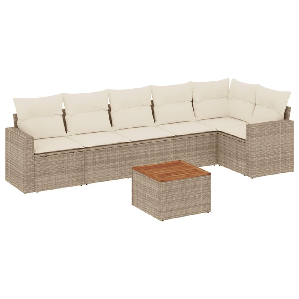 VidaXL Garten sofagarnitur poly-rattan