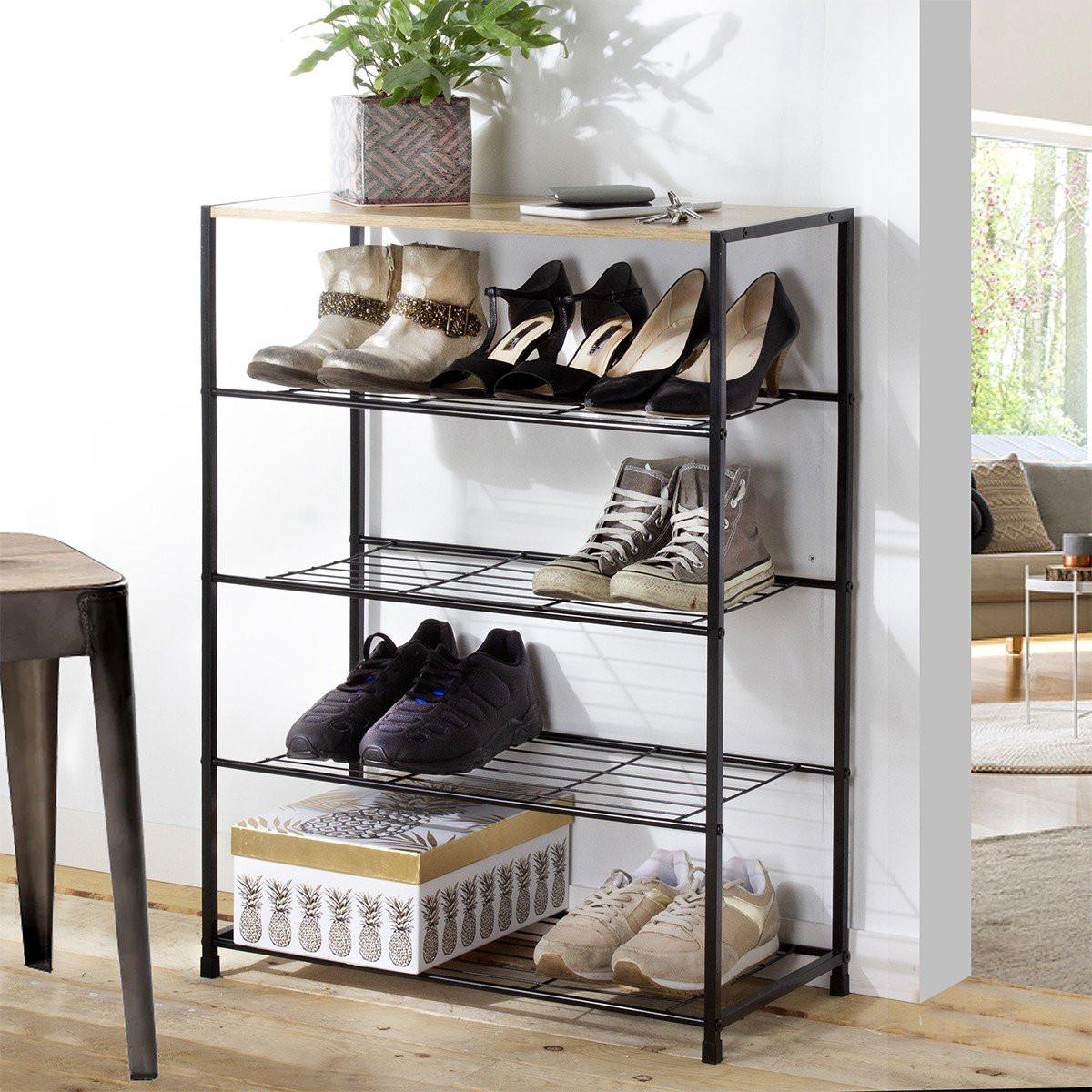 Calicosy 5-stufiges Schuhregal ausem Metall