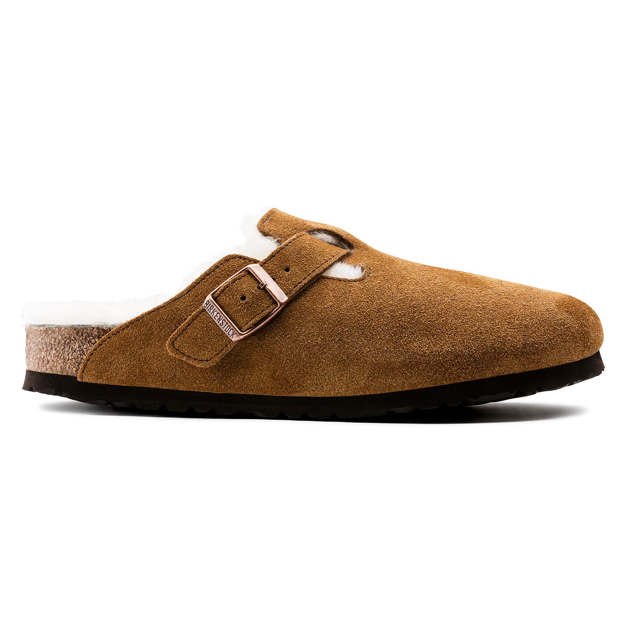 BIRKENSTOCK BOSTON SHEARLING Clogs Boston Suede Leather Etroit