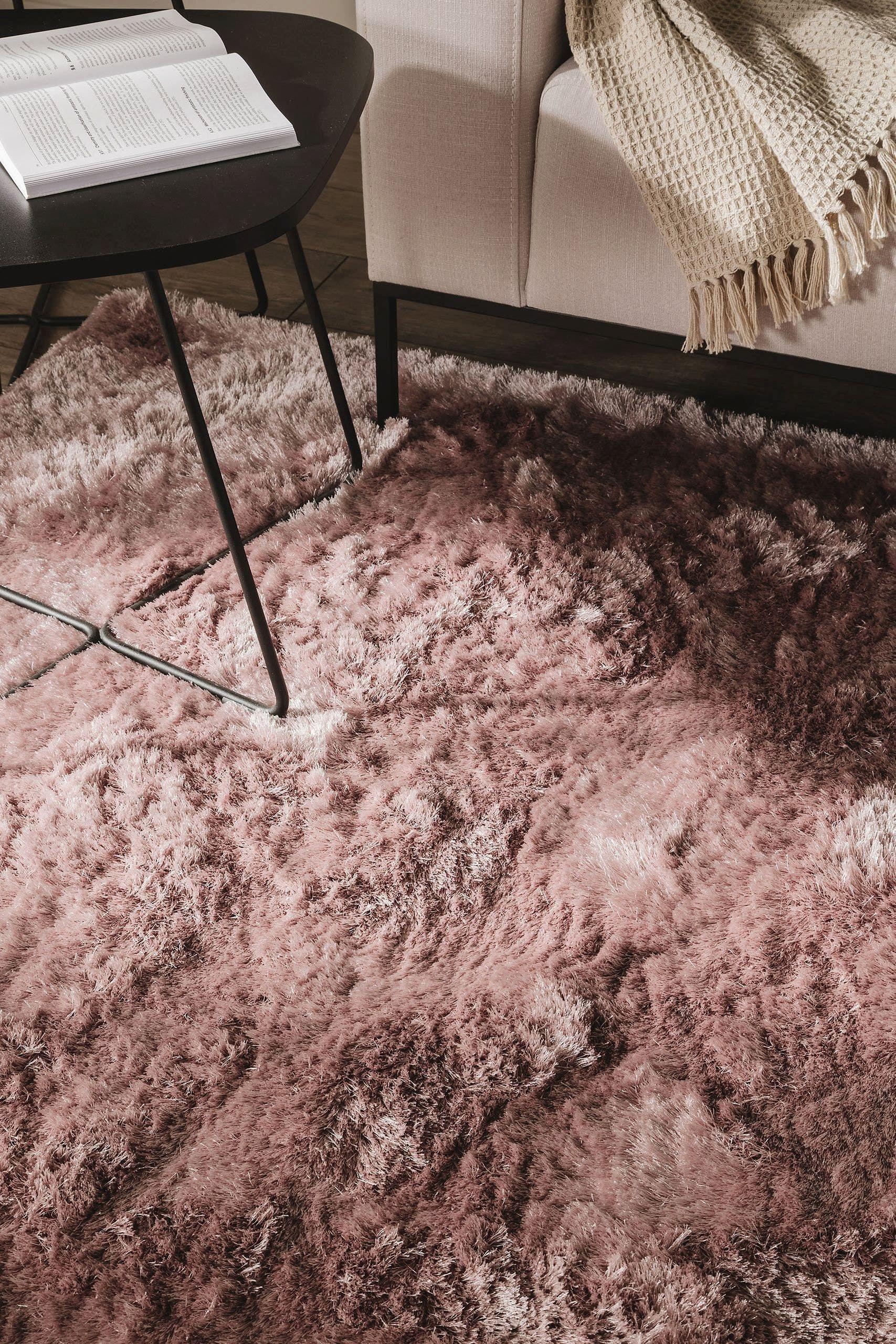 Benuta Hochflorteppich Whisper Rosa