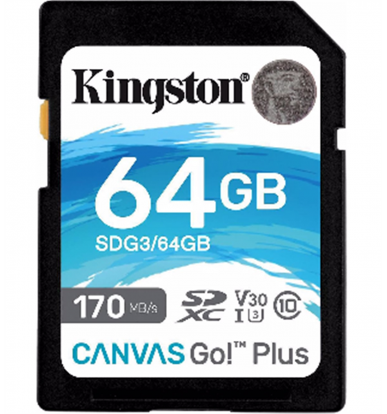 Kingston Canvas Go! Plus (SDXC, 64GB, U3, UHS-I)