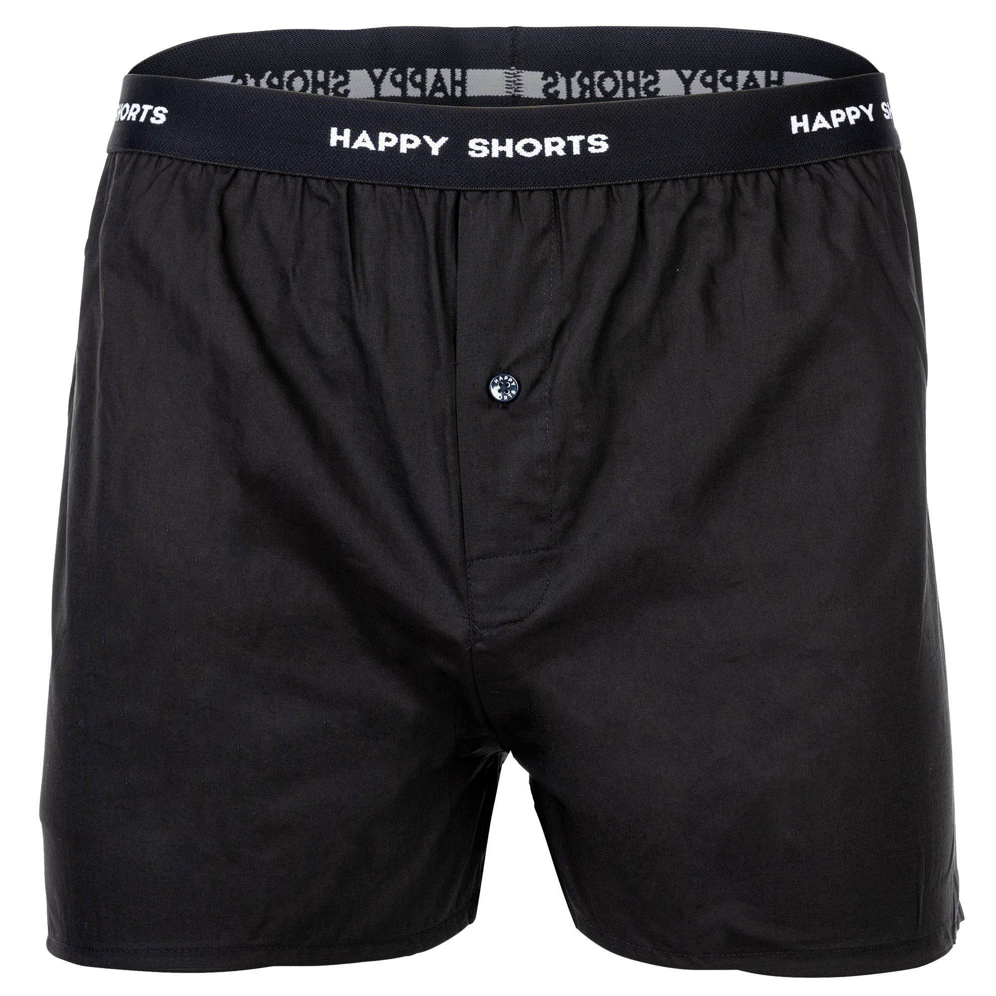 Happy Shorts Web-Boxershorts 3er Pack Bequem sitzend