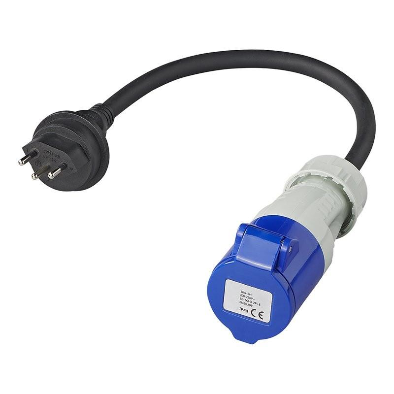 Pricenet Adapterkabel 40cm 3x2,5mm² von Schweizer Stecker auf CEE