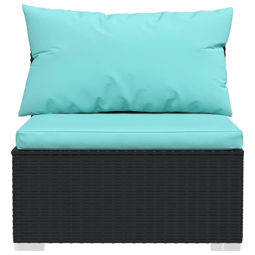 VidaXL Garten-mittelsofa poly-rattan