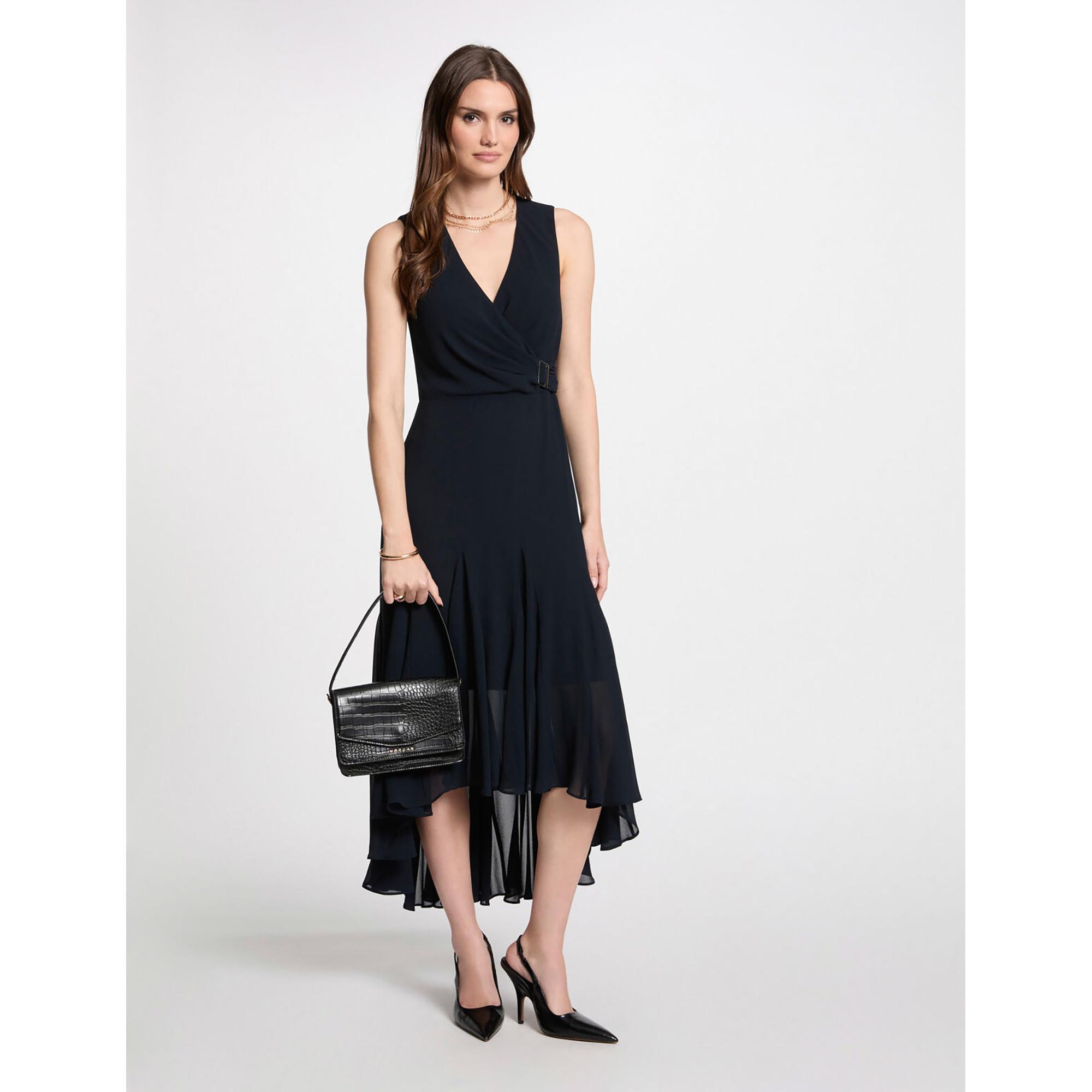 MORGAN Midi V-Ausschnitt Ärmelloses Kleid