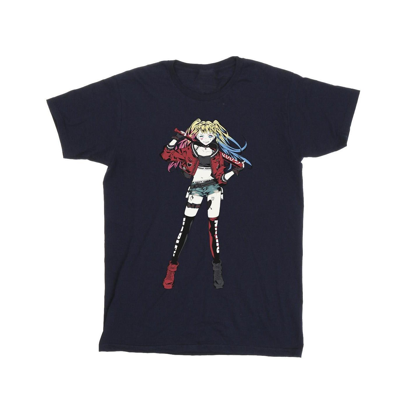 DC COMICS Harley Quinn Anime Style T-Shirt