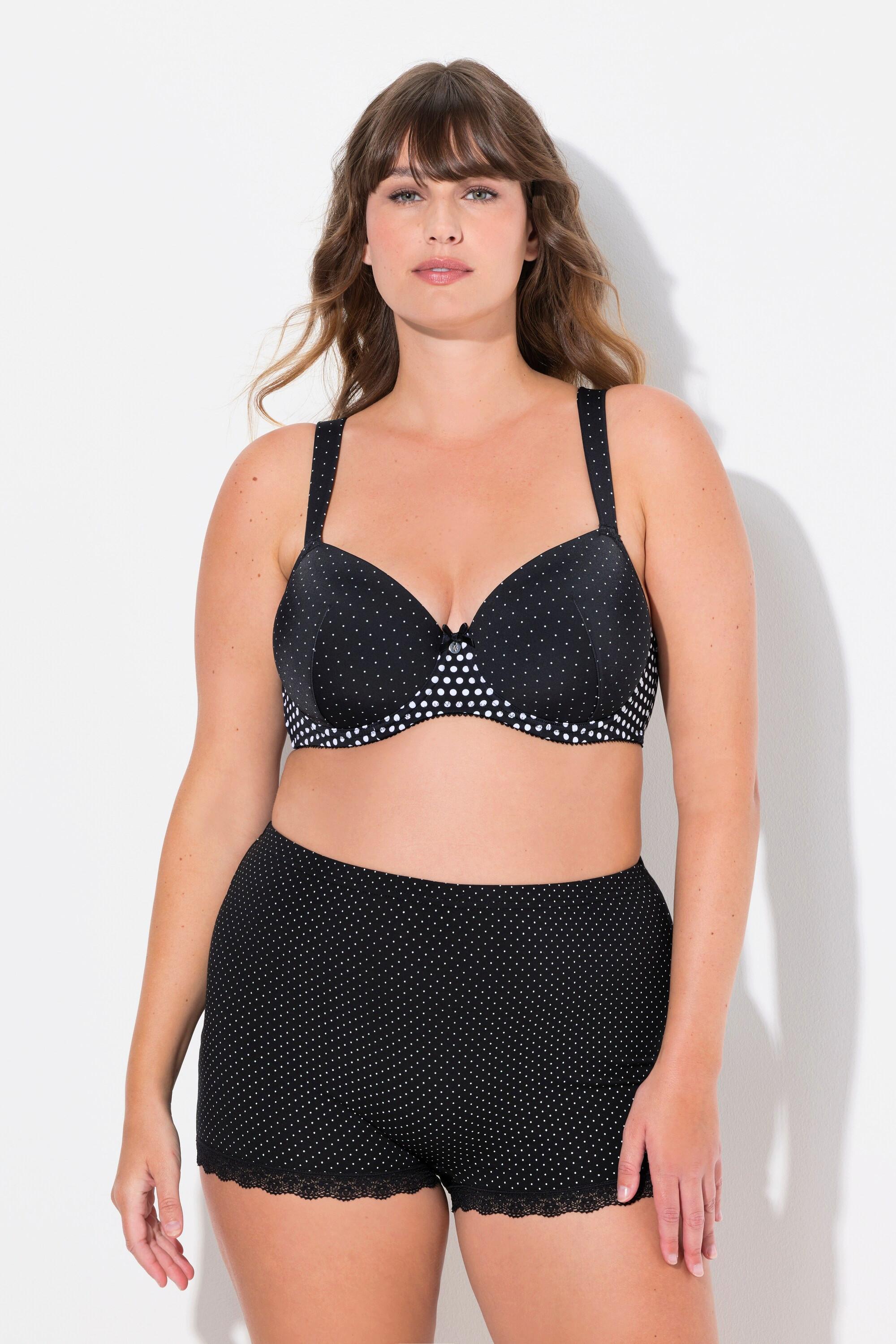 Ulla Popken Bügel-BH, Punkte, Softcups, Cup B - F