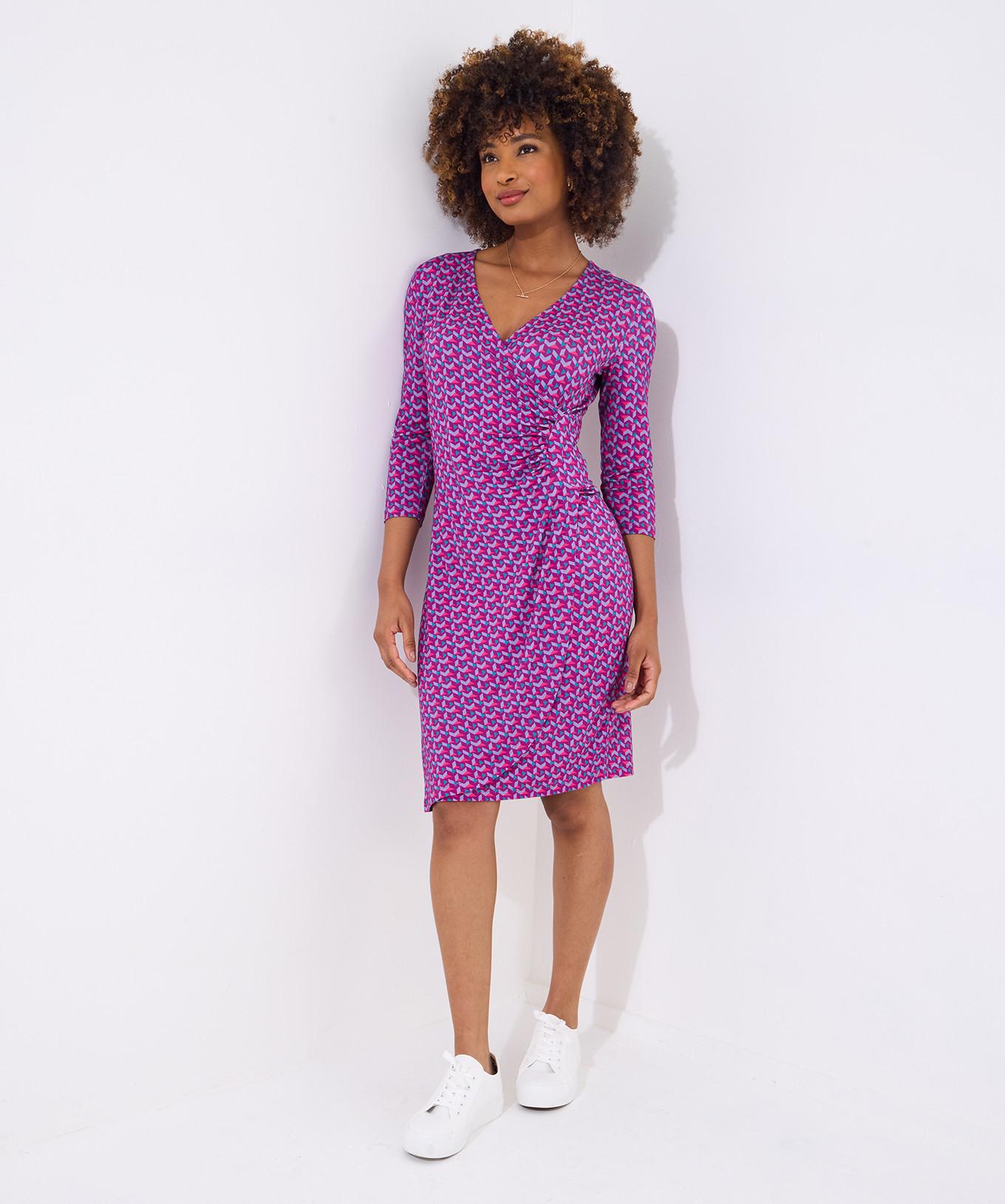 Joe Browns Geometrisches Rüschen Jersey Kleid