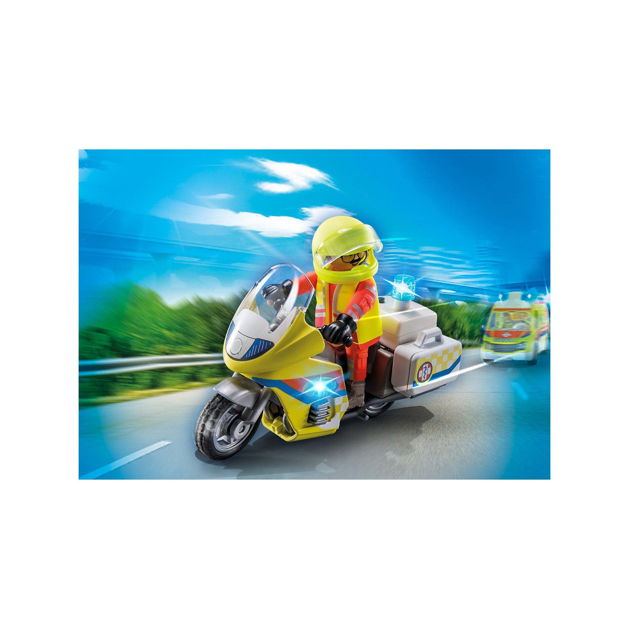 Playmobil 71205 Notarzt-Motorrad mit Blinklicht