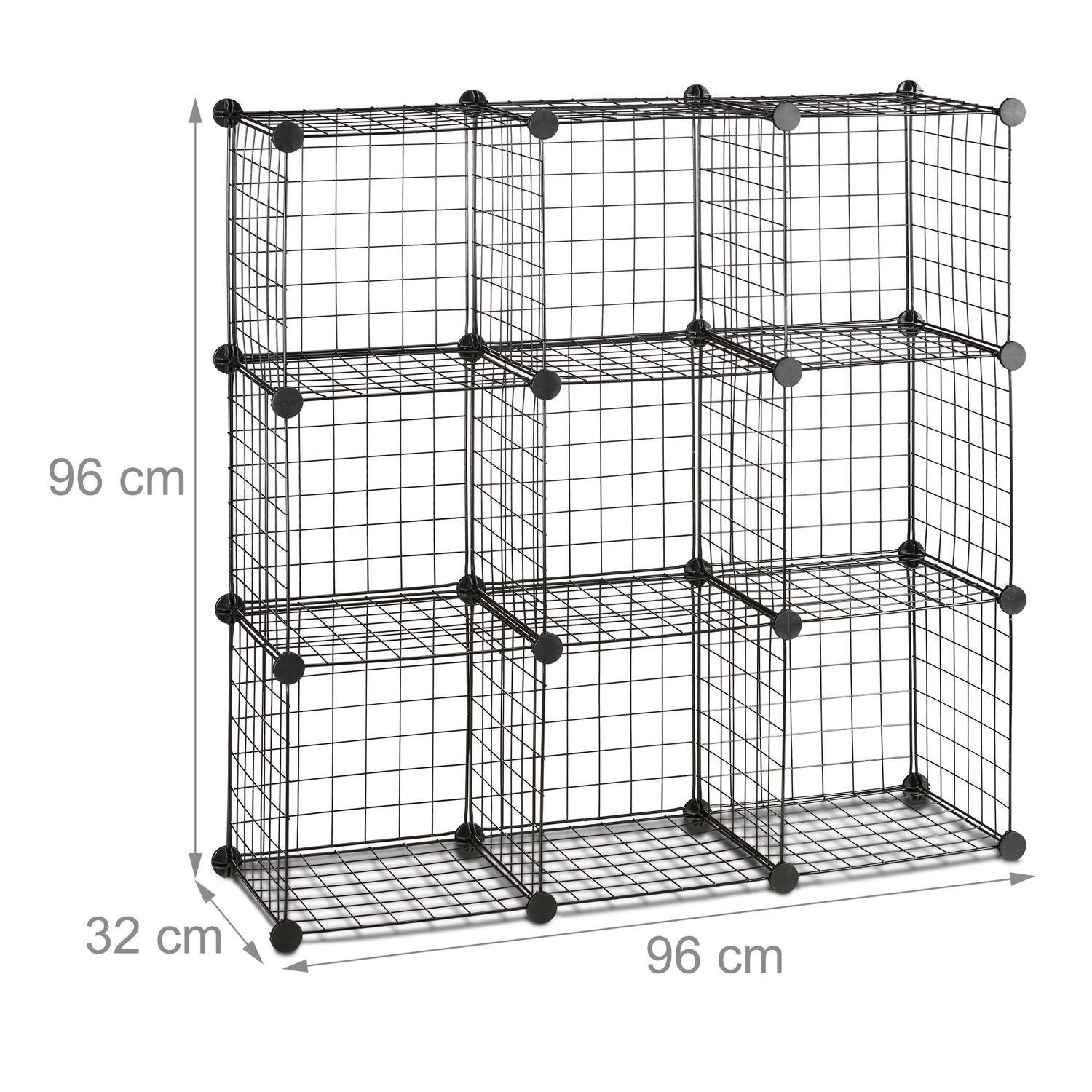 B2X Bolzenfreie Regale aus Drahtgeflecht mit 9 Fächern