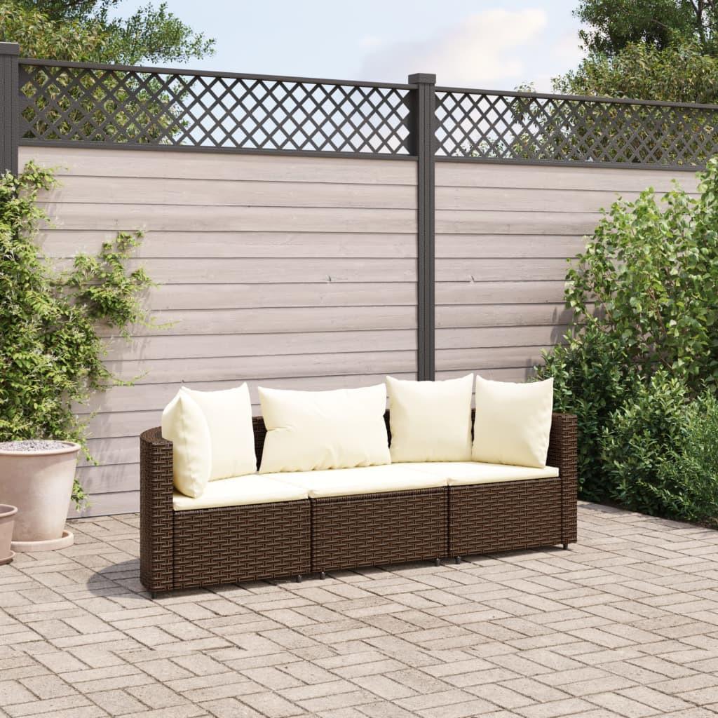 VidaXL Gartensofagarnitur poly-rattan