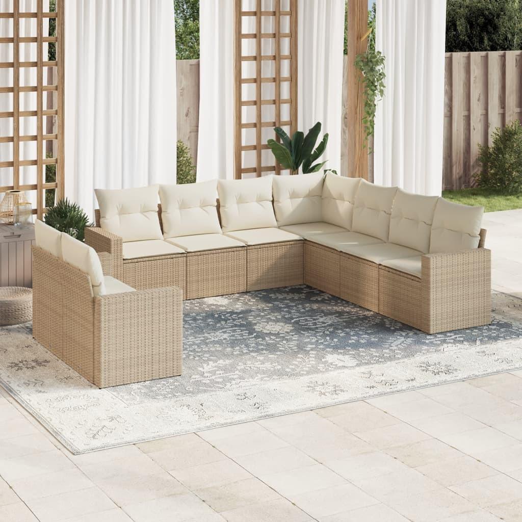 VidaXL Garten sofagarnitur poly-rattan