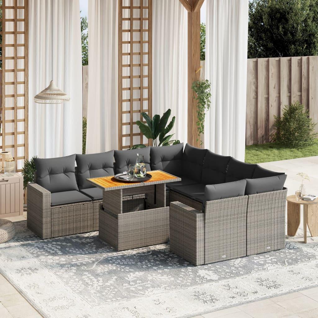 VidaXL Garten sofagarnitur poly-rattan
