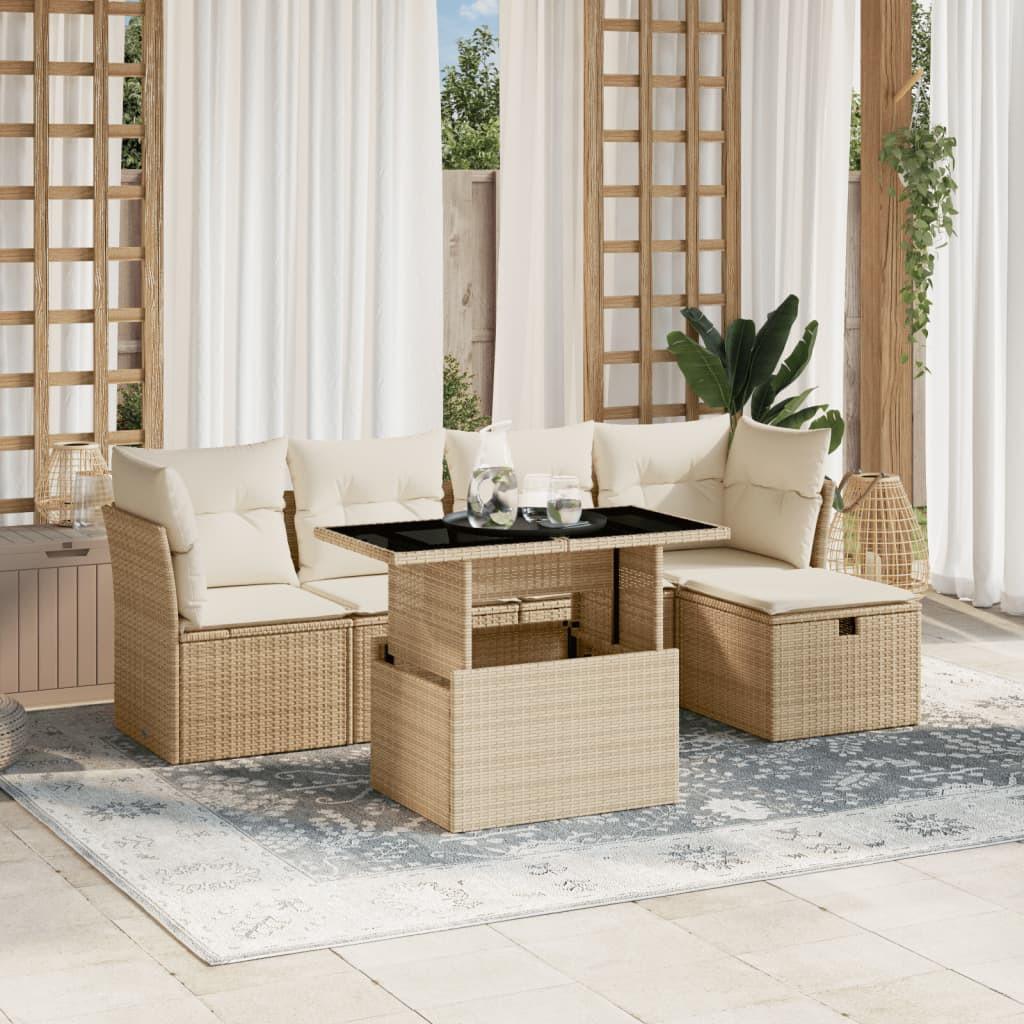 VidaXL Garten sofagarnitur poly-rattan