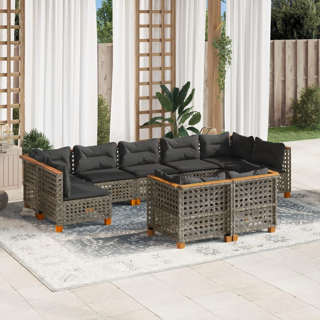 VidaXL Garten sofagarnitur poly-rattan