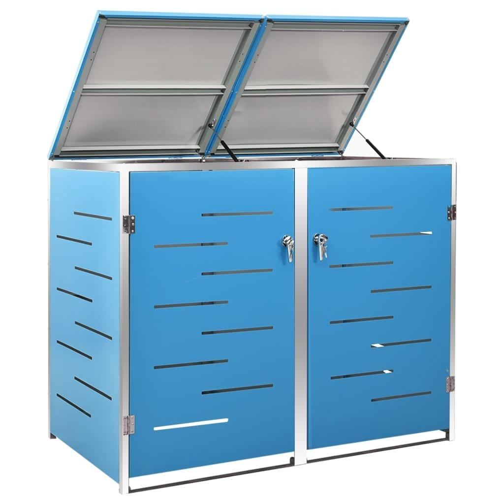 VidaXL Mülltonnenbox edelstahl