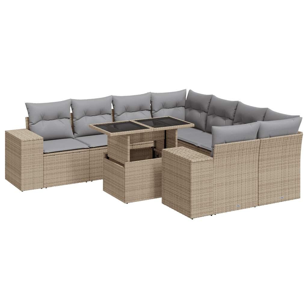VidaXL Garten sofagarnitur poly-rattan
