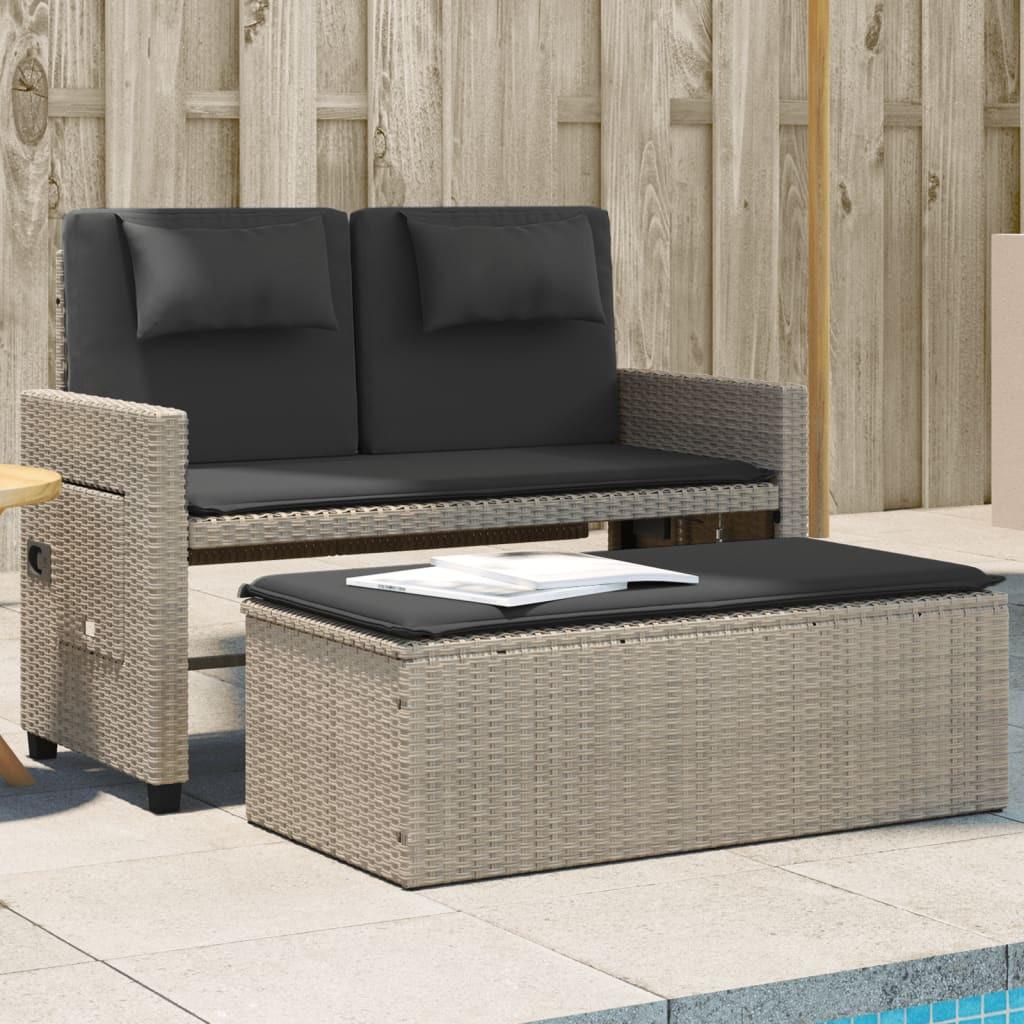 VidaXL Gartenbank poly-rattan