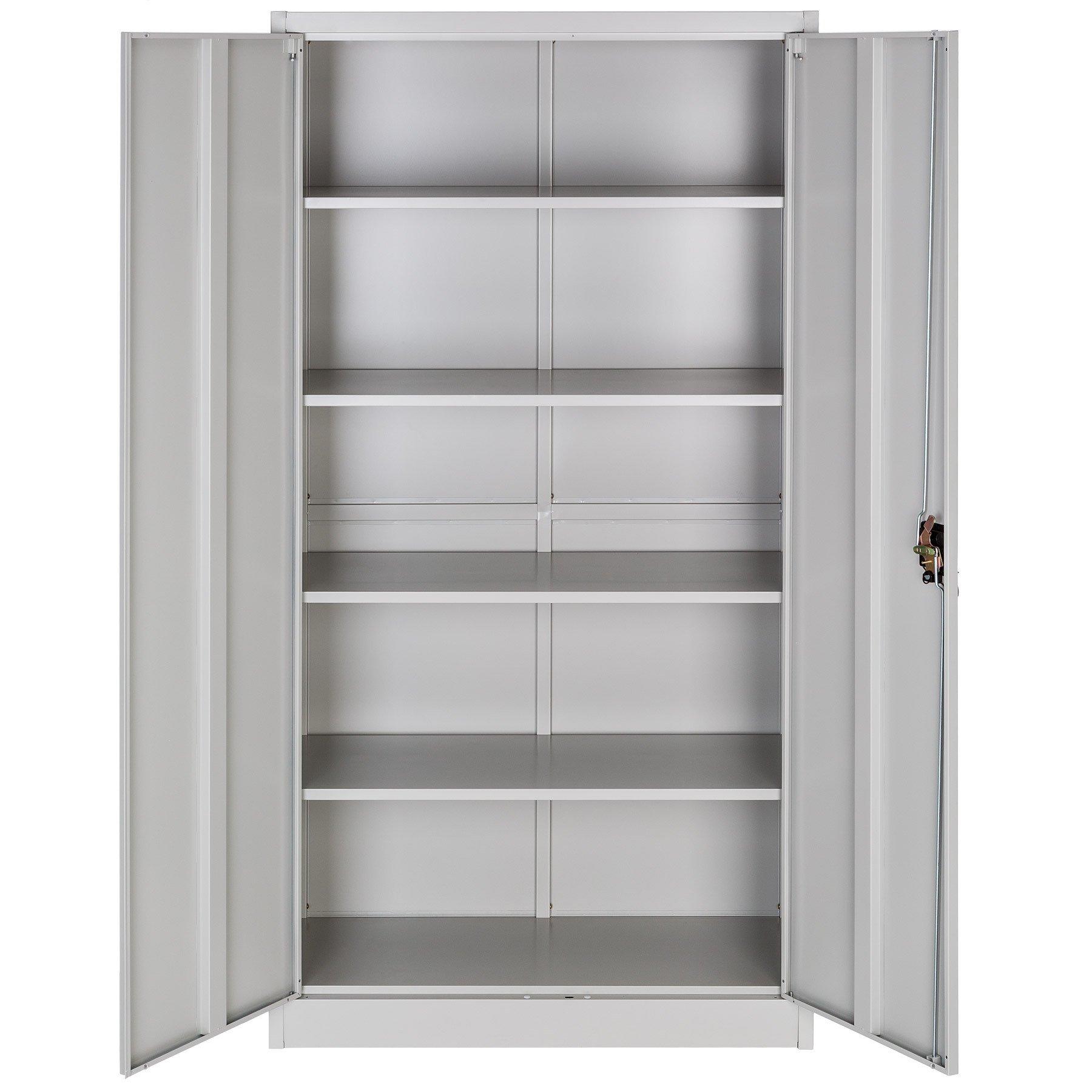 Tectake 4er Set Aktenschrank mit 5 Böden
