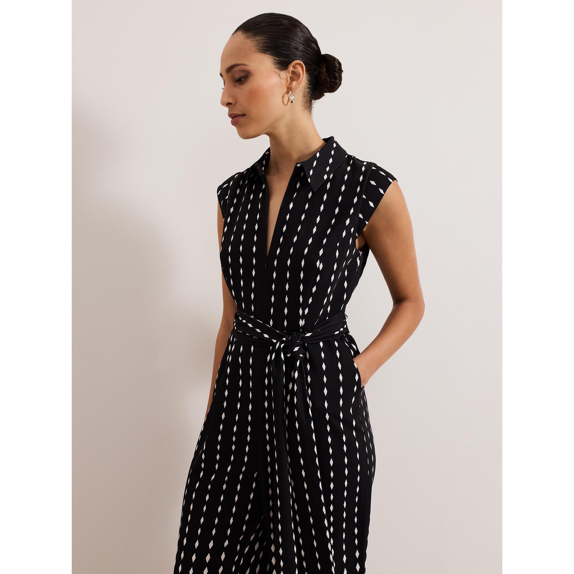 Phase Eight Delina Jumpsuit mit geometrischem Muster