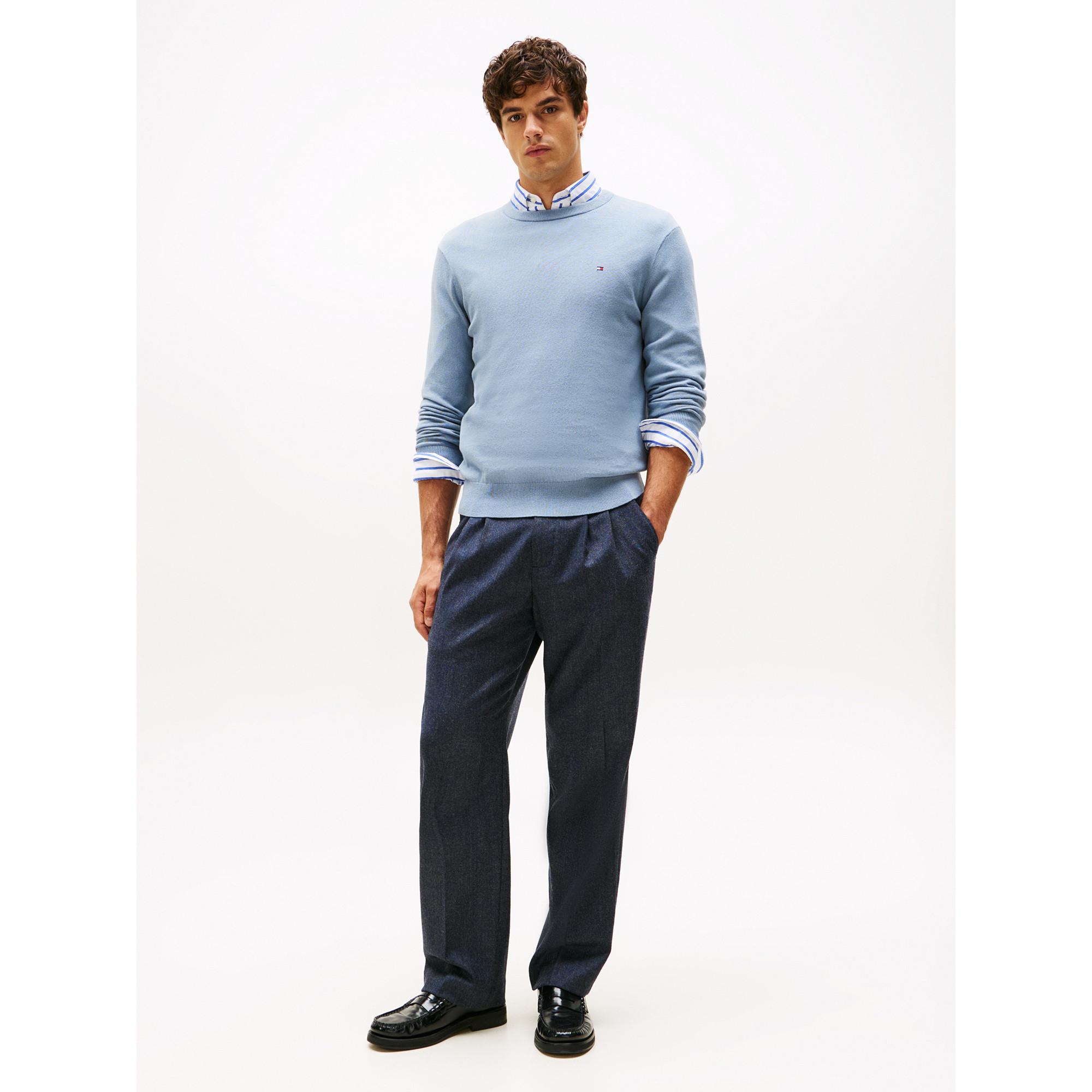 TOMMY HILFIGER PIMA ORG CTN CASHMERE CREW NECK Cashmere Pullover
