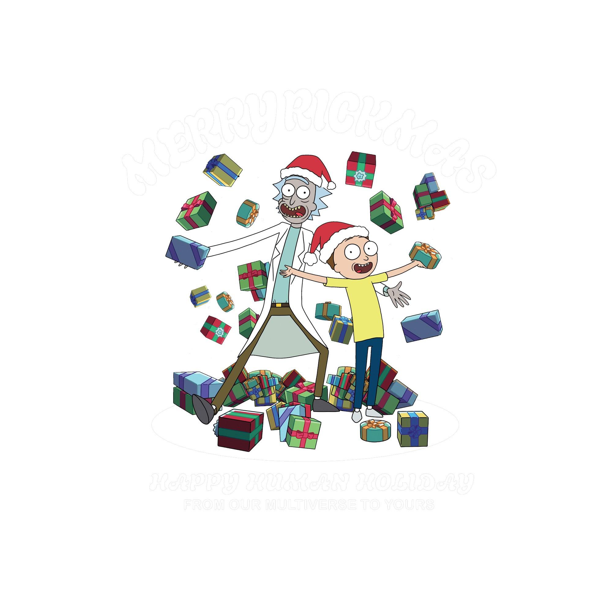 Rick And Morty Sweatshirt  weihnachtliches Design