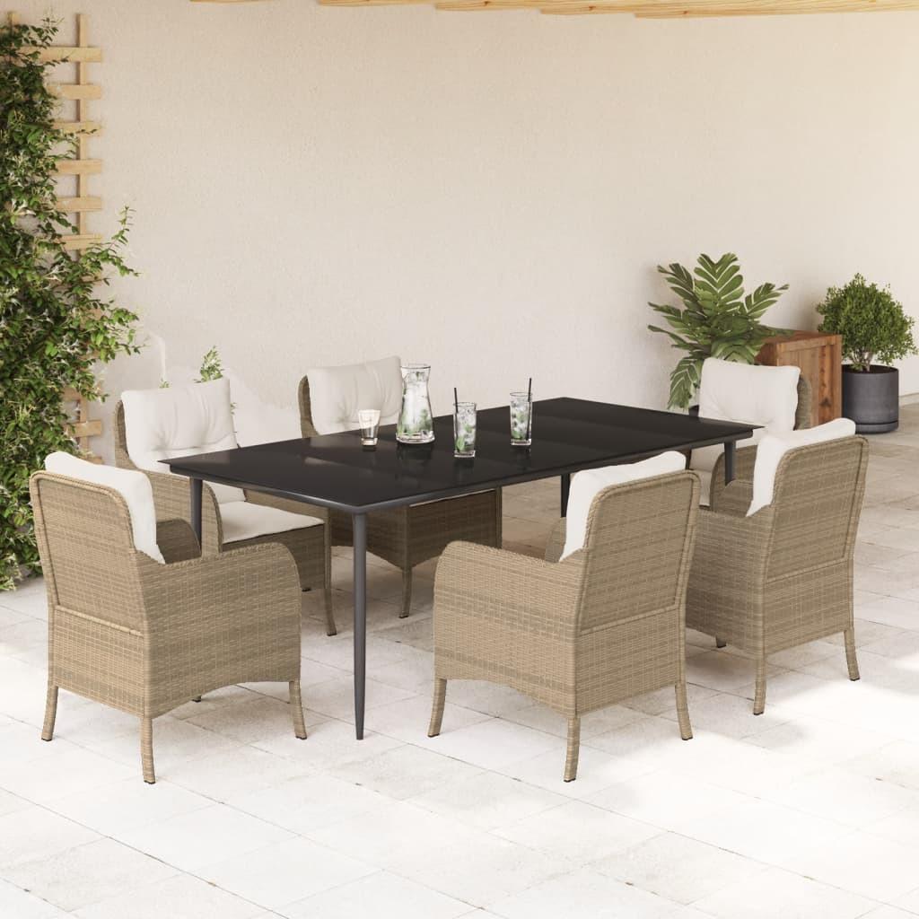 VidaXL Garten essgruppe poly-rattan