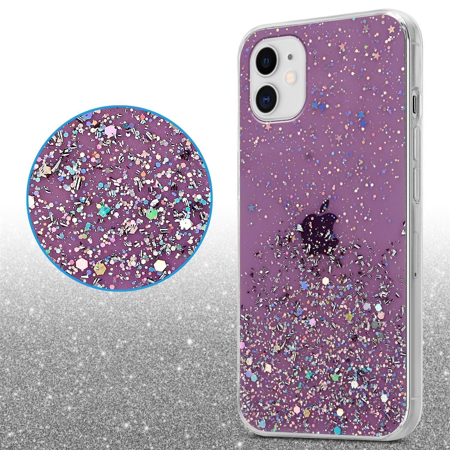 Cadorabo Hülle für Apple iPhone 11 PRO TPU Silikon mit funkelnden Glitter
