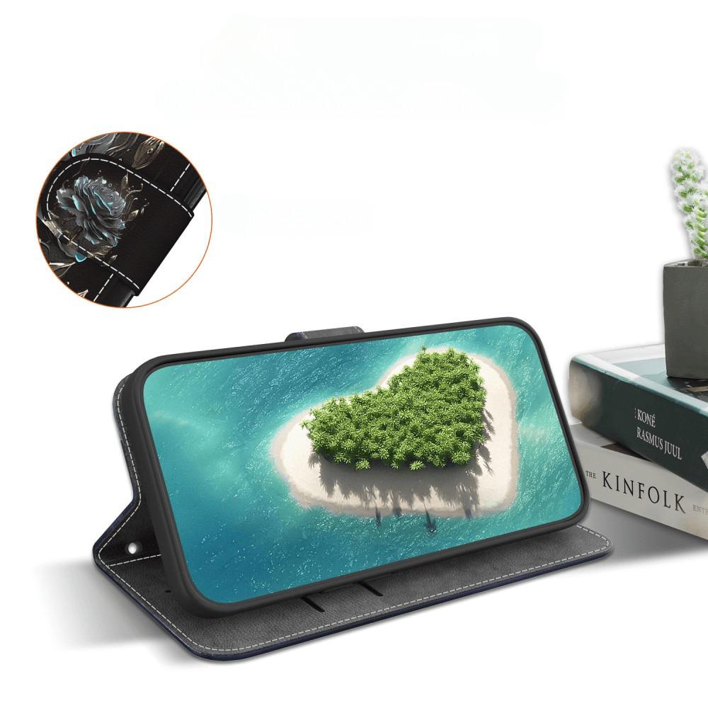 Cover-Discount iPhone 16e - Tasche Hülle mit Blüten Motiv