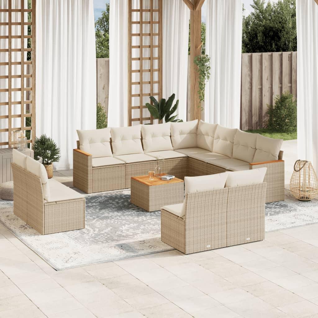 VidaXL Garten sofagarnitur poly-rattan