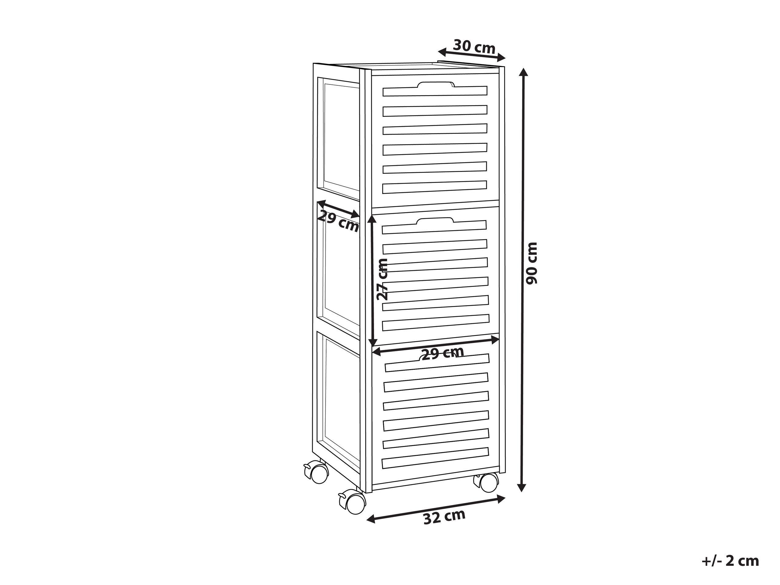 Beliani Badezimmerschrank aus Bambusholz Boho SHAWNEE