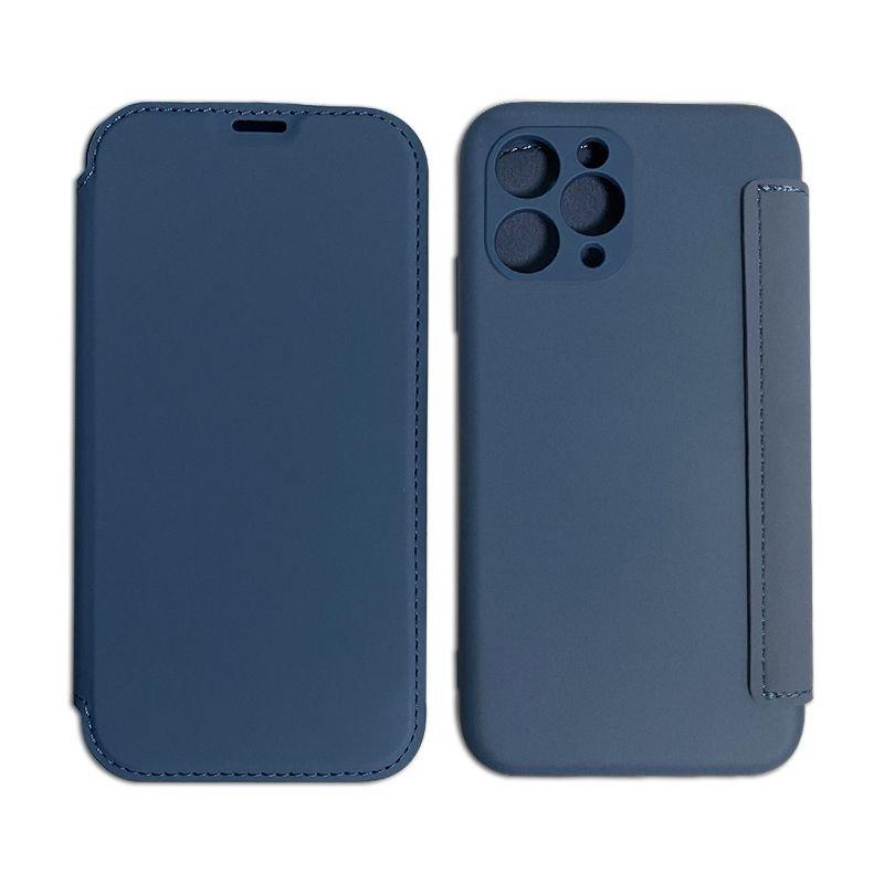 mobileup FlipCase in Lederoptik iPhone 11 - Dark Blue