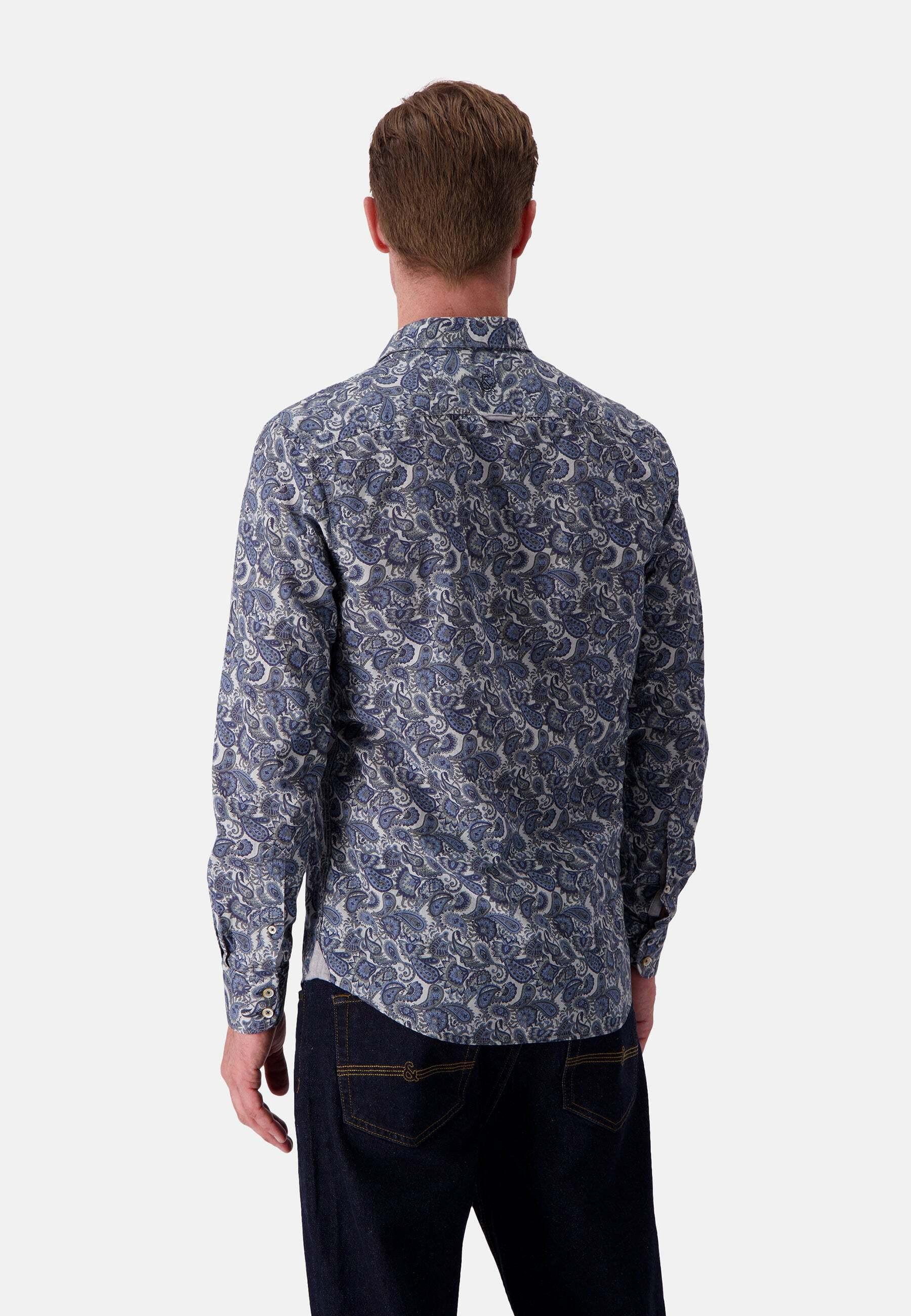 Colours & Sons Printed Langarmhemd