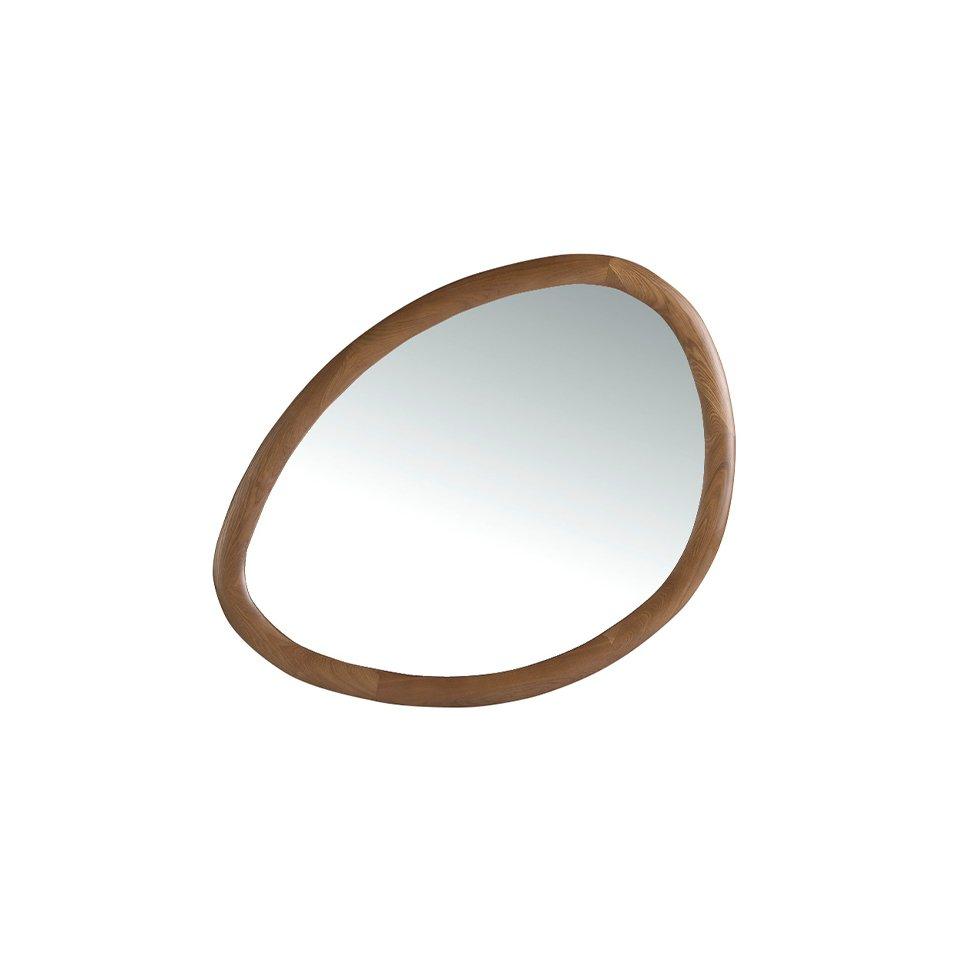 ANGEL CERDA Wandspiegel organisch walnussfarbenes Holz