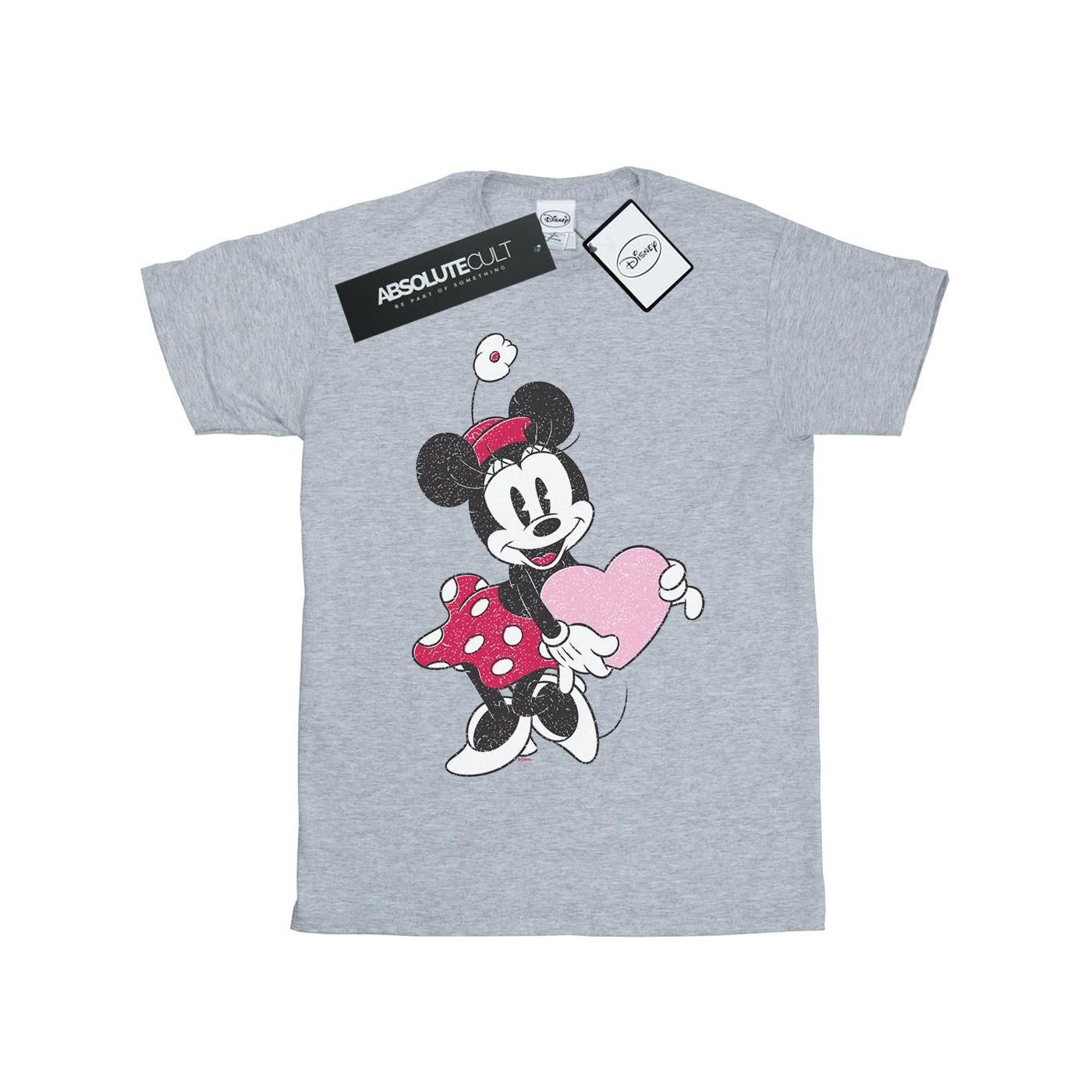 Disney Minnie Maus Glitzer Herz T-Shirt
