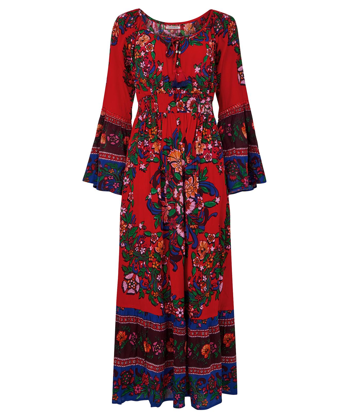 Joe Browns Maxikleid mit geraffter Taille und Blumenmuster