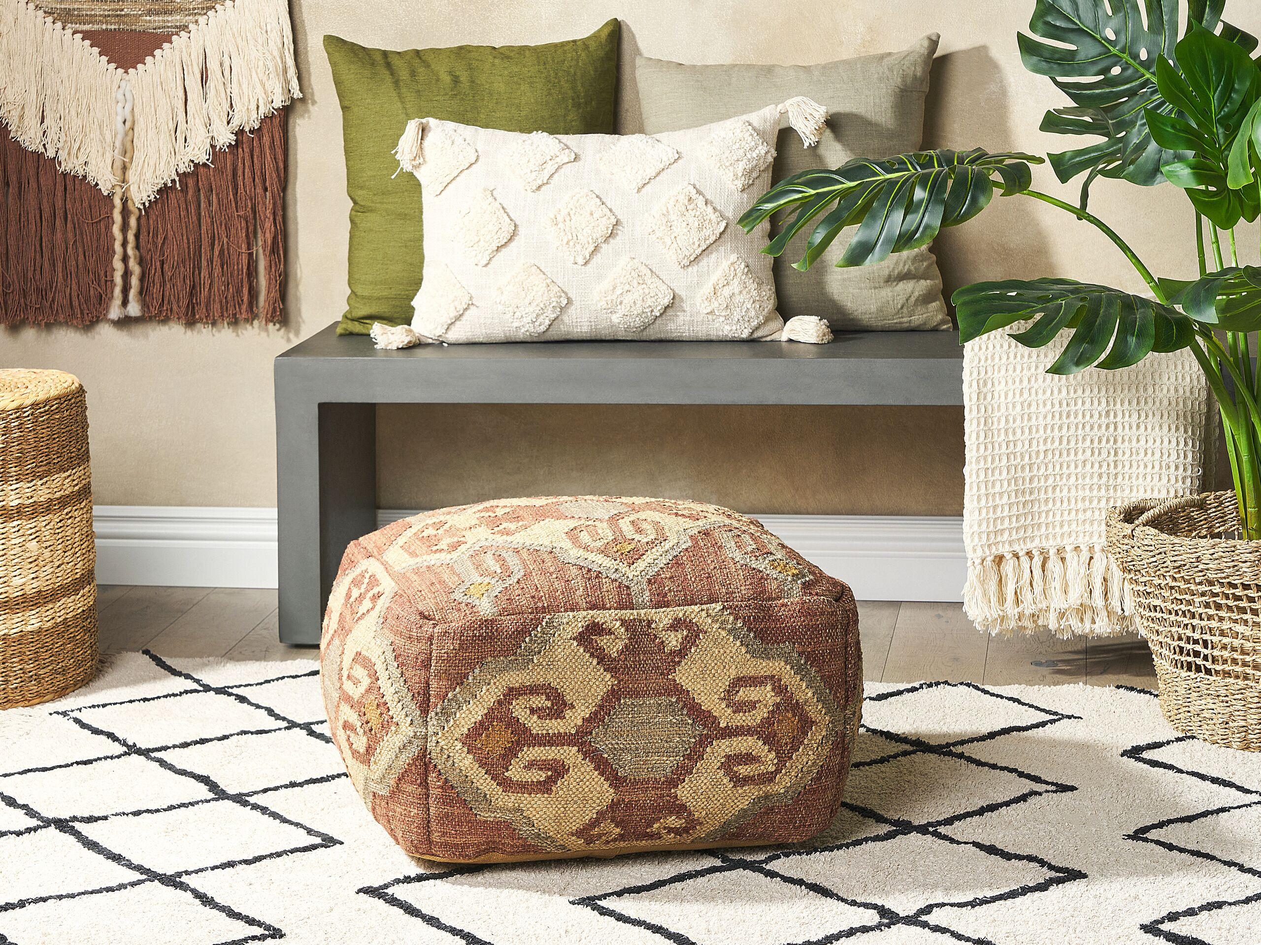 Beliani Pouf aus Jute Retro URPAD