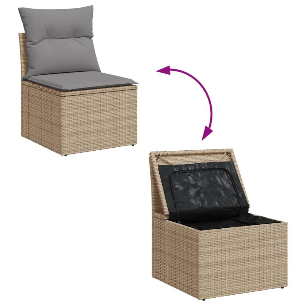 VidaXL Garten sofagarnitur poly-rattan