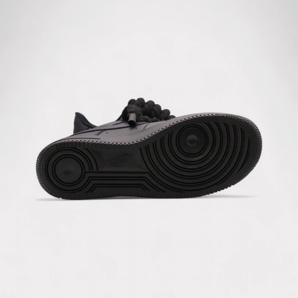 NIKE Air Force 1 Black - Rope Lace Black