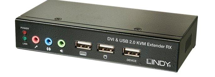 LINDY 39377 TastaturVideoMaus (KVM)-Switch Schwarz