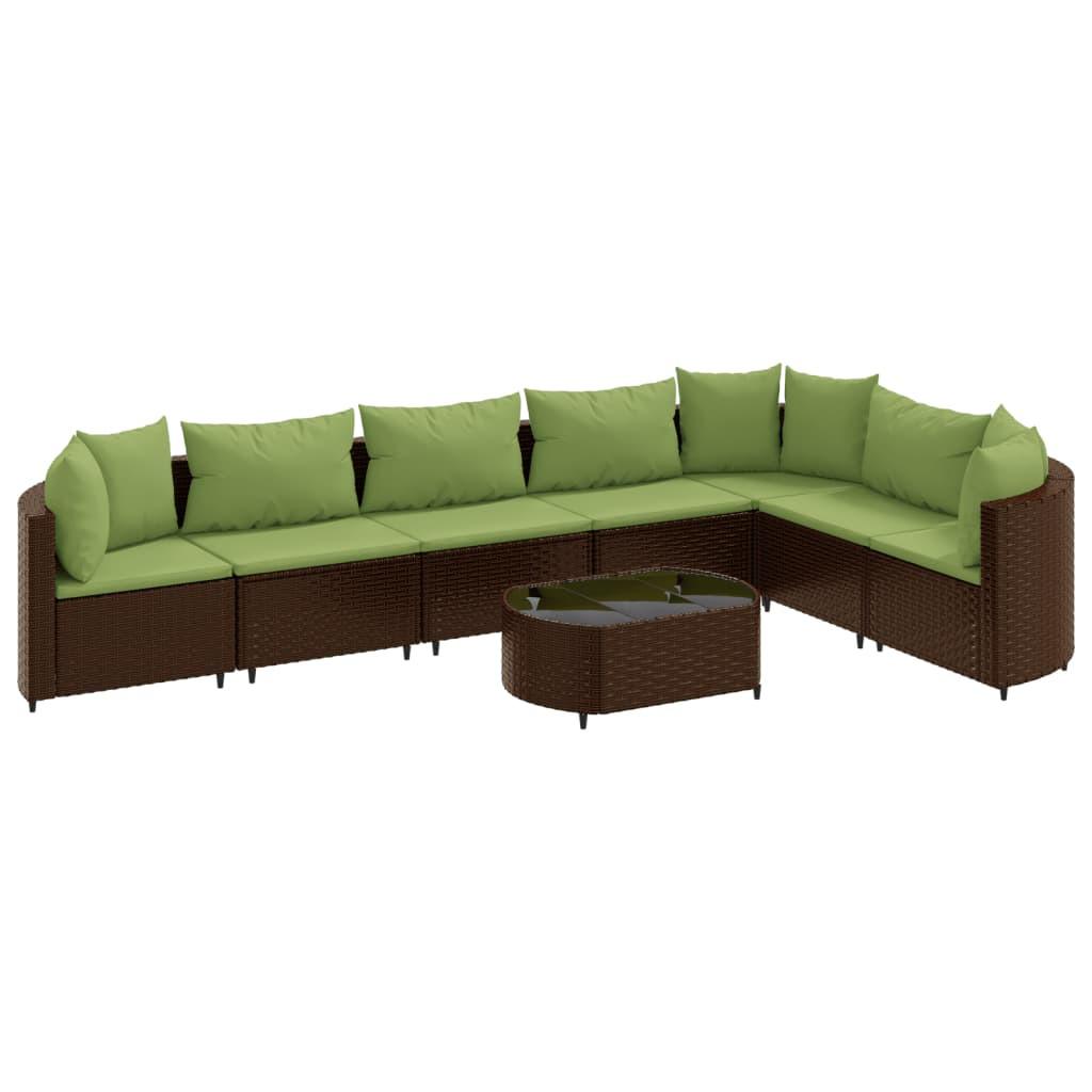 VidaXL Gartensofagarnitur poly-rattan