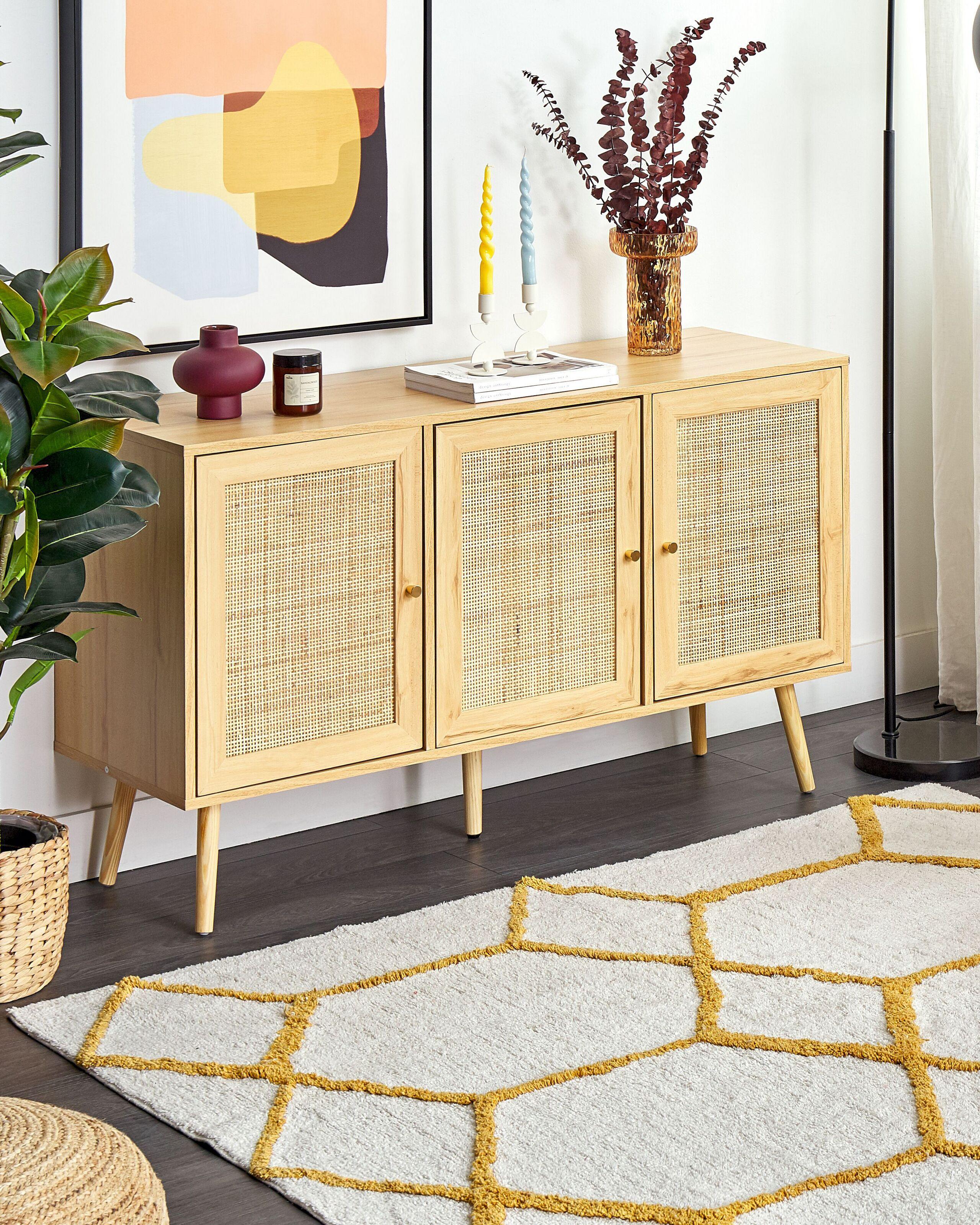 Beliani Teppich aus Baumwolle Modern BEYLER