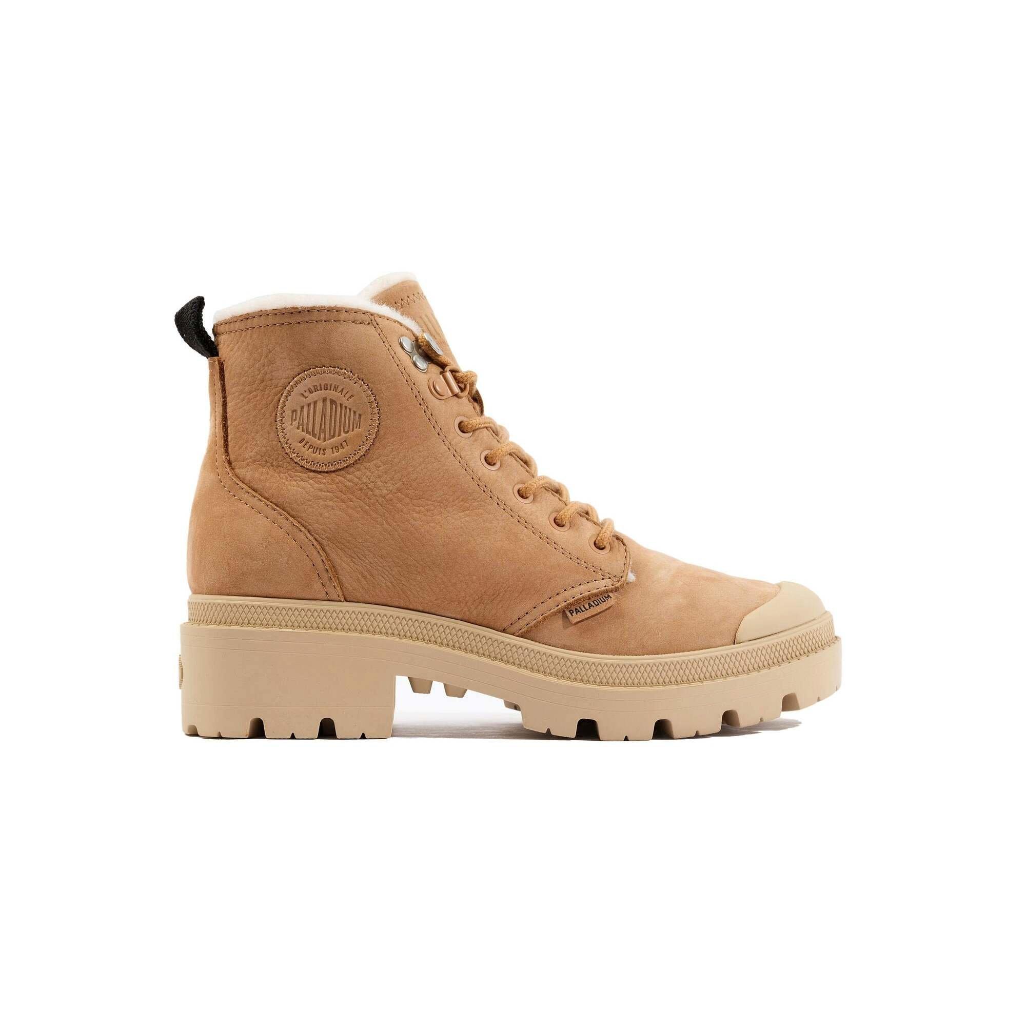 PALLADIUM damen stiefeletten pallabase nubuck zip wl