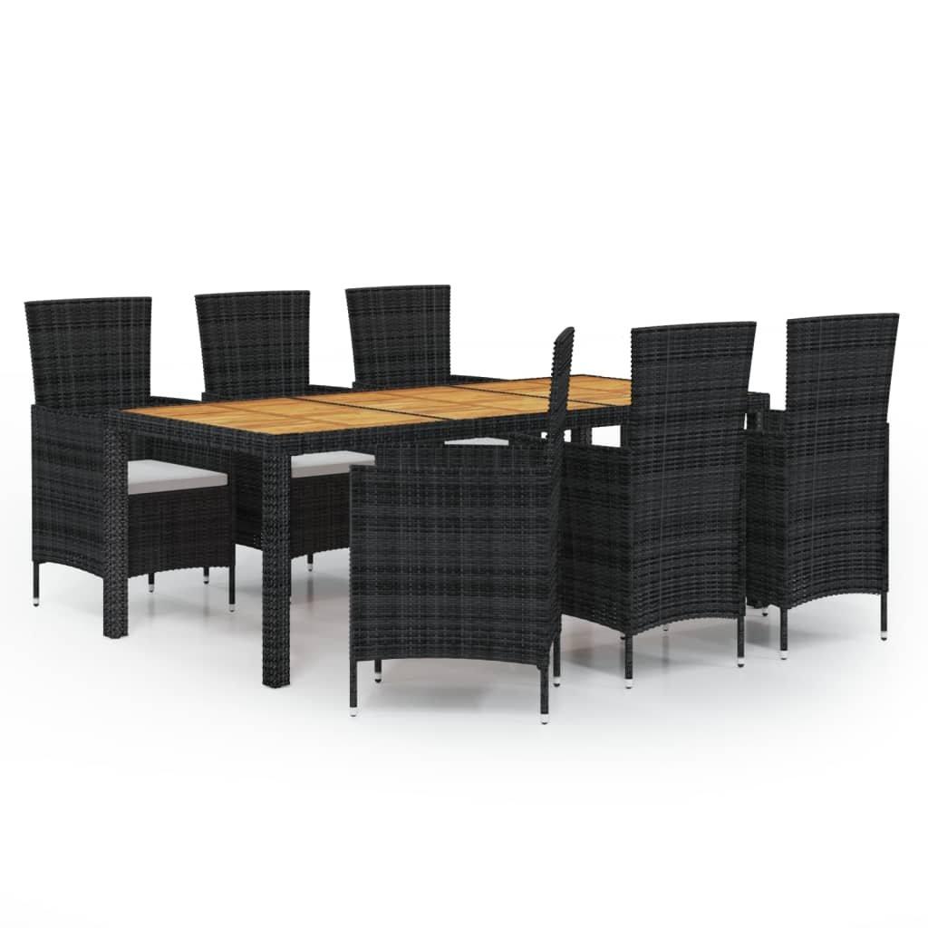 VidaXL Garten essgruppe poly-rattan