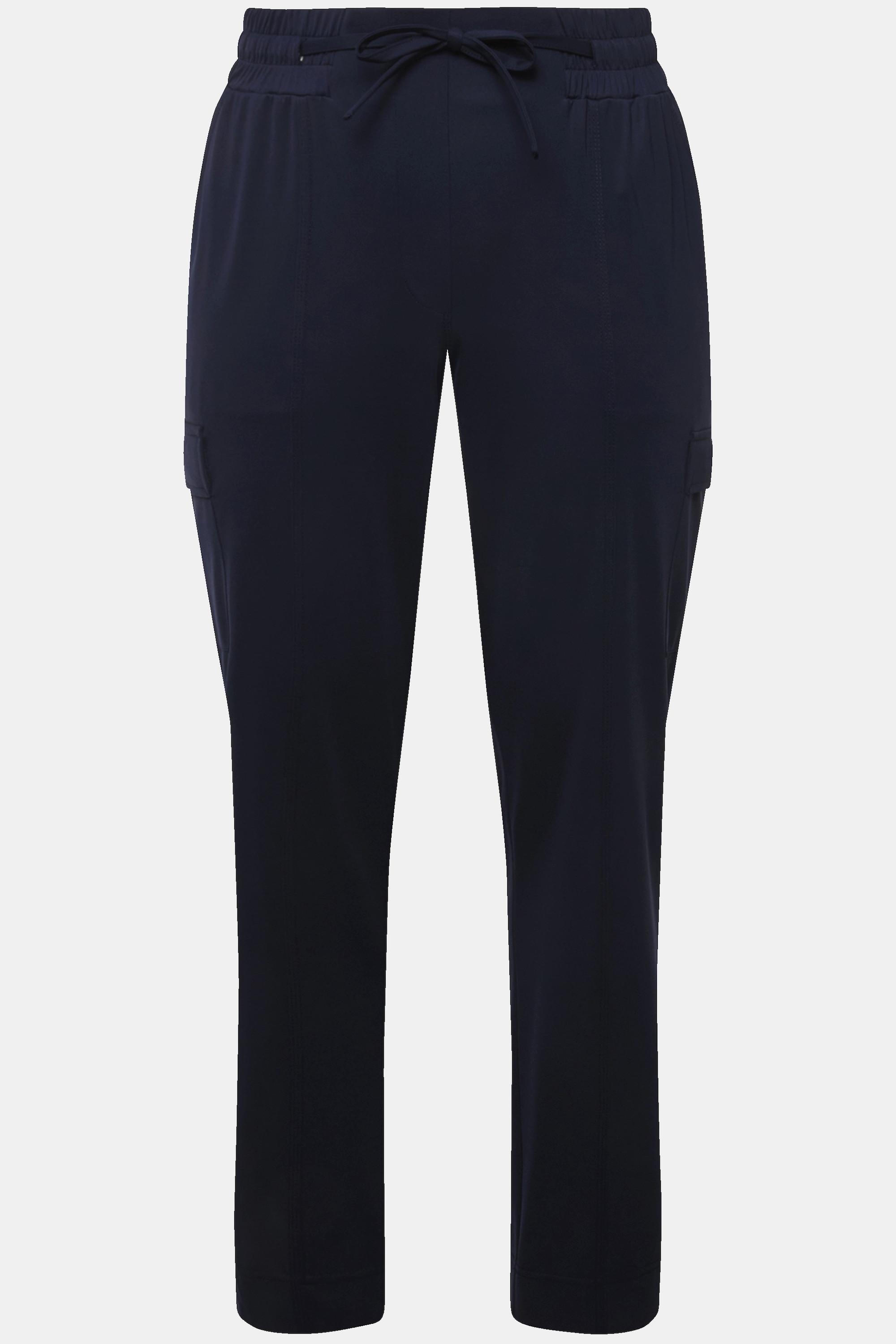 Ulla Popken Cargohose Taschen Elastikbund Saumschlitze